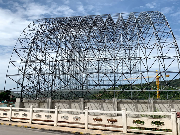 沧州山寨矿储煤棚网架